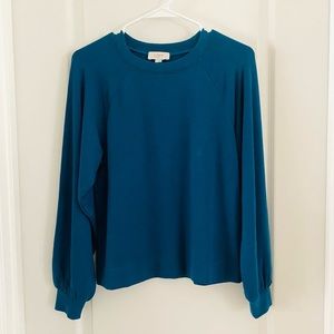NEW - Anne Taylor LOFT Bubble Sleeve Sweatshirt